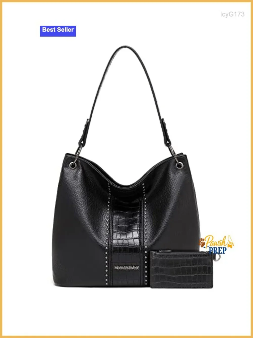 Faux Leather Hobo Bag Slouchy Shoulder Tote for Women